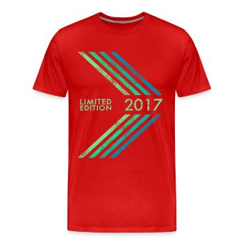 Édition limitée 2017 anniversaires garçons et filles - T-shirt bio Premium Homme - rouge - Devant - Damien (186cm)