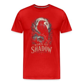 Rabe Raben Né de l’Ombre - T-shirt bio Premium Homme - rouge - Devant - Damien (186cm)