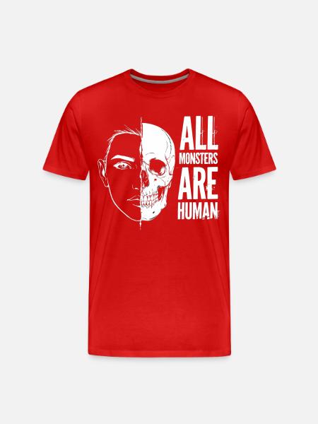 All Monsters Are Human - Men's Premium Organic T-Shirt - red