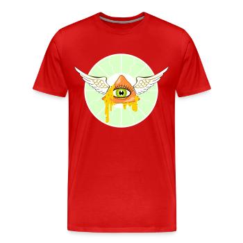 Saint Nacho - T-shirt bio Premium Homme - rouge - Devant - Damien (186cm)