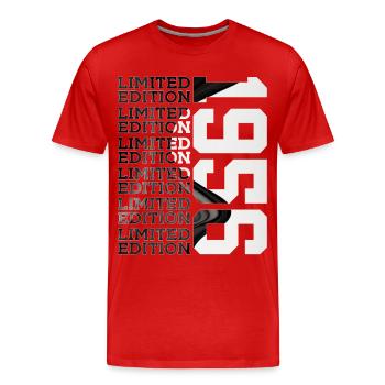 70 ANS ÉDITION LIMITÉE 1956 70E ANNIVERSAIRE - T-shirt bio Premium Homme - rouge - Devant - Damien (186cm)