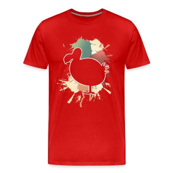 dodo - Men's Premium Organic T-Shirt - red - Front - Damien (186cm)