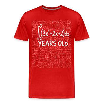 26. Geburtstag Calculus Mathematik-Nerd Witzig - Männer Premium Bio T-Shirt - Rot - Vorne - Damien (186cm)