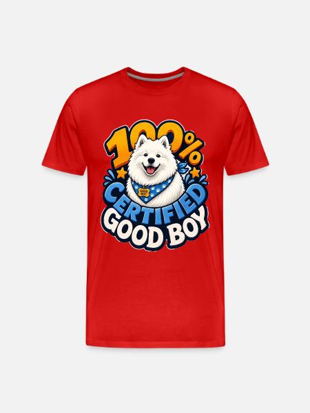 Samoyed - Men's Premium Organic T-Shirt - red