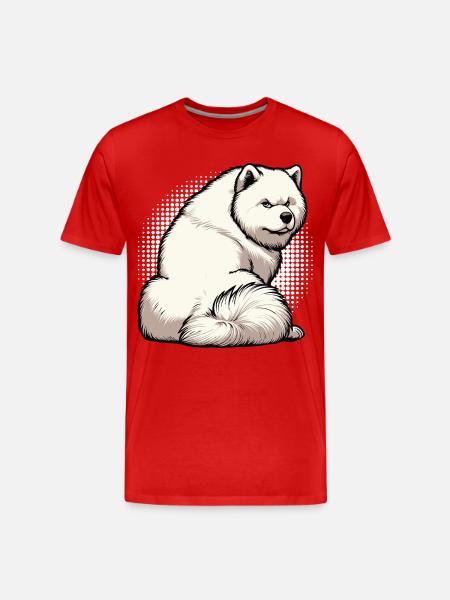 Samoyed Samoyed Owner Samoyed Lovers - Men's Premium Organic T-Shirt - red