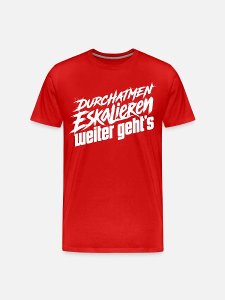 Nerven Behalten - Männer Premium Bio T-Shirt - Rot
