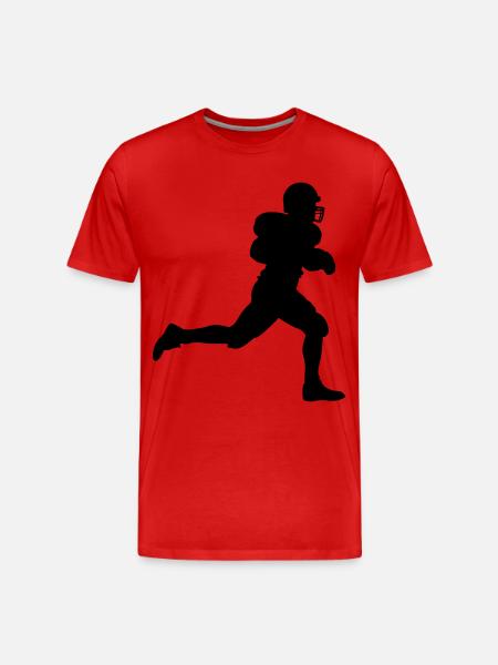 american football - Men's Premium Organic T-Shirt - red