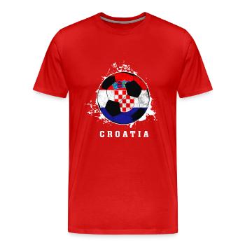 Kroatien - Fussball - Weltmeisterschaft - Männer Premium Bio T-Shirt - Rot - Vorne - Damien (186cm)