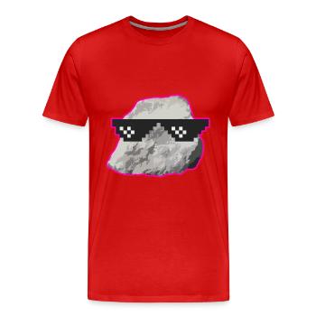 Geologe Landvermesser Stein Brille Geschenk - Männer Premium Bio T-Shirt - Rot - Vorne - Damien (186cm)