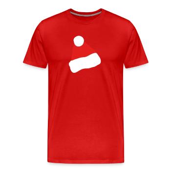 Noël - symbole - T-shirt bio Premium Homme - rouge - Devant - Damien (186cm)