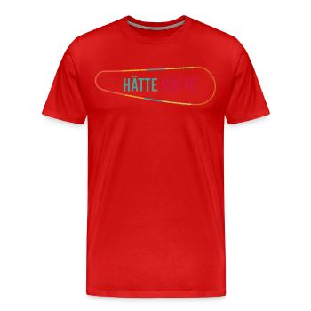 Hätte, hätte Fahrradkette - Männer Premium Bio T-Shirt - Rot - Vorne - Damien (186cm)