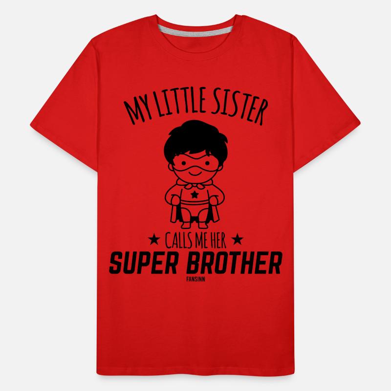 Brother Gift Superhero Protector Men's Premium Organic T-Shirt