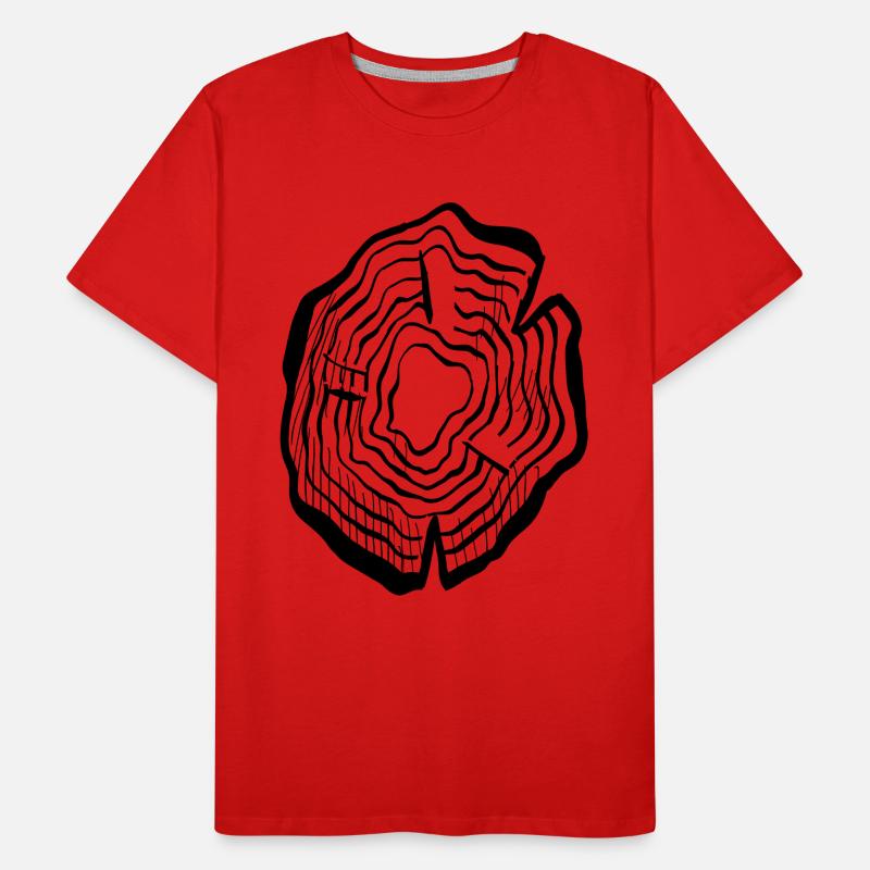 Baumringe Männer Premium Bio T-Shirt