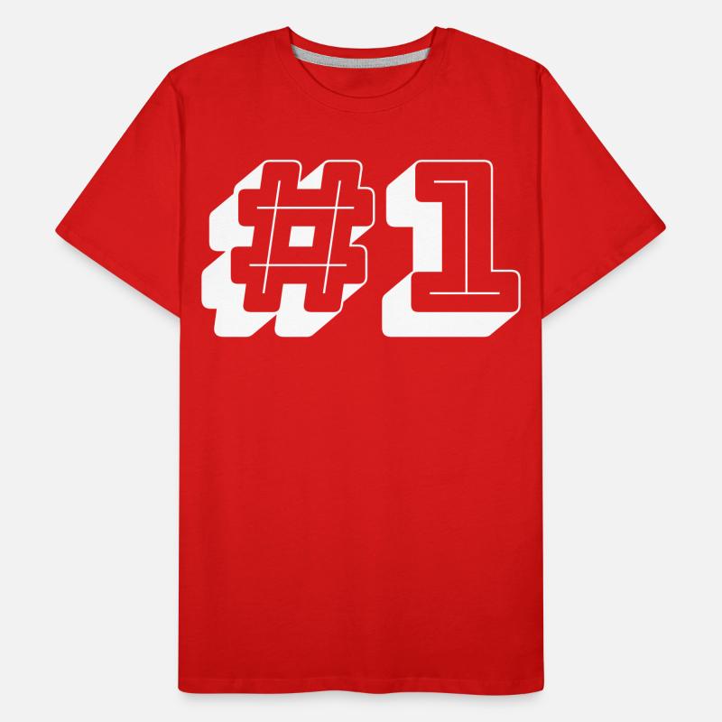 Nummer Eins Nummer 1 Männer Premium Bio T-Shirt
