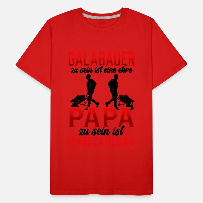 Galabauer eine Ehre Gärtner Landschaftsbauer Männer Premium Bio T-Shirt