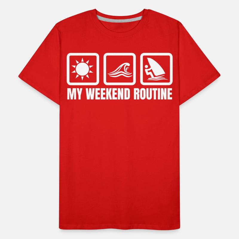 My weekend routine Men's Premium Organic T-Shirt