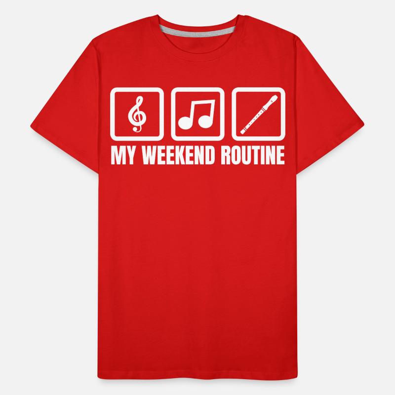 Ma routine du week-end T-shirt bio Premium Homme