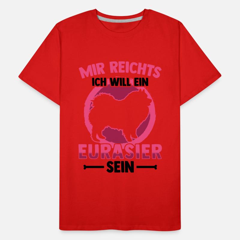 Will ein Eurasier sein Eurasian Spitz Männer Premium Bio T-Shirt