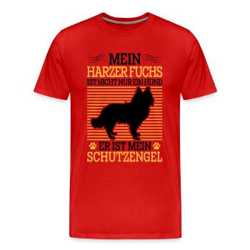 Harz Fox Not Only Dog Herding Dog Herding Fox - Men's Premium Organic T-Shirt - red - Front - Damien (186cm)