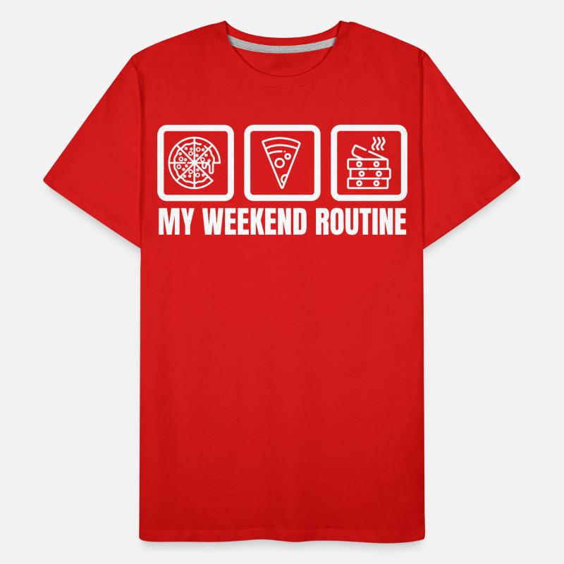 Ma routine du week-end T-shirt bio Premium Homme