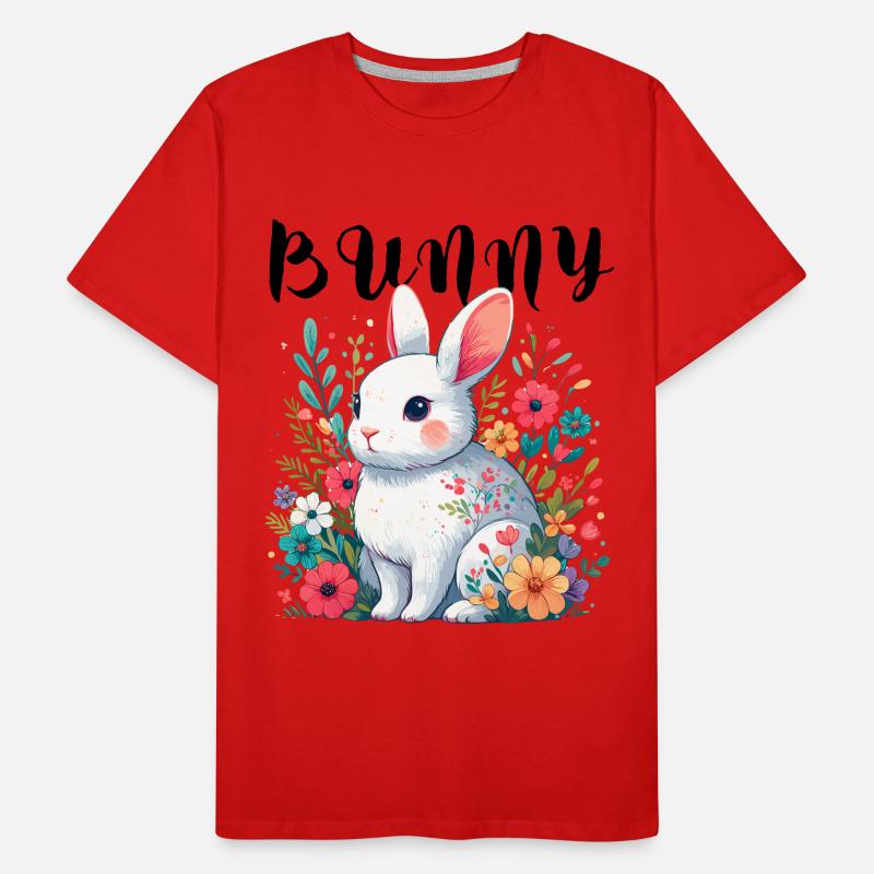 Bunny Bunny Bunny Easter Bunny Easter Spring Child Men's Premium Organic T-Shirt