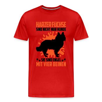 Harz Fox Not Only Dog Herding Dog Herding Fox - Men's Premium Organic T-Shirt - red - Front - Damien (186cm)