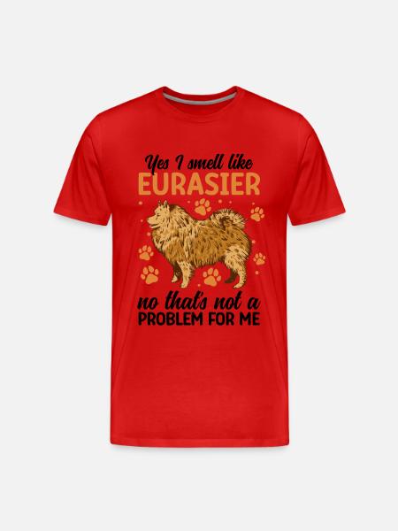 Ja, jeg lugter som Eurasier Eurasian Spitz - Herre Premium T-shirt økologisk - 