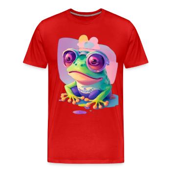 crazy Frog - Männer Premium Bio T-Shirt - Rot - Vorne - Damien (186cm)