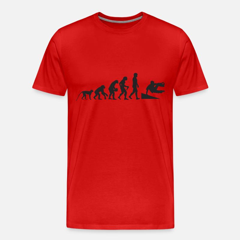 Inliner Evolution - Männer Premium Bio T-Shirt - Rot