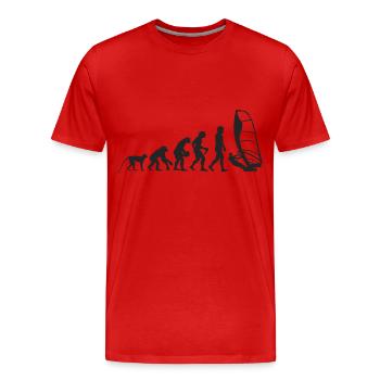 Evolution Windsurfing - Männer Premium Bio T-Shirt - Rot - Vorne - Damien (186cm)