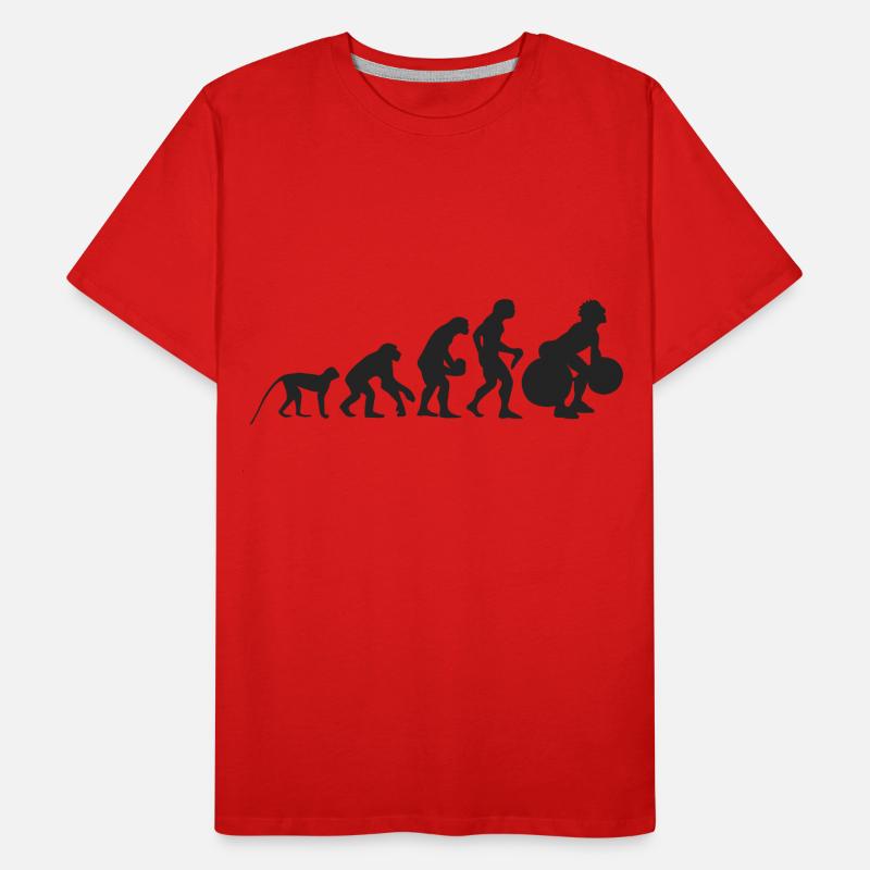 Evolution Gewichtheben Männer Premium Bio T-Shirt