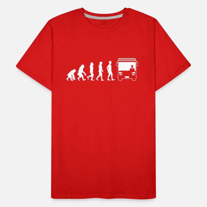 Chauffeur de bus chemise évolution chauffeur de bus T-shirt bio Premium Homme