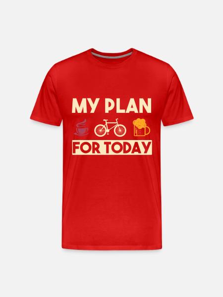 Cyclist gift - Men's Premium Organic T-Shirt - red