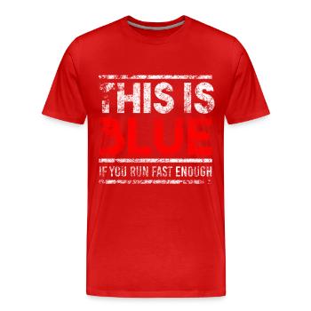 Physics Fun fun physicien physicien Geek Drôle de geek - T-shirt bio Premium Homme - rouge - Devant - Damien (186cm)