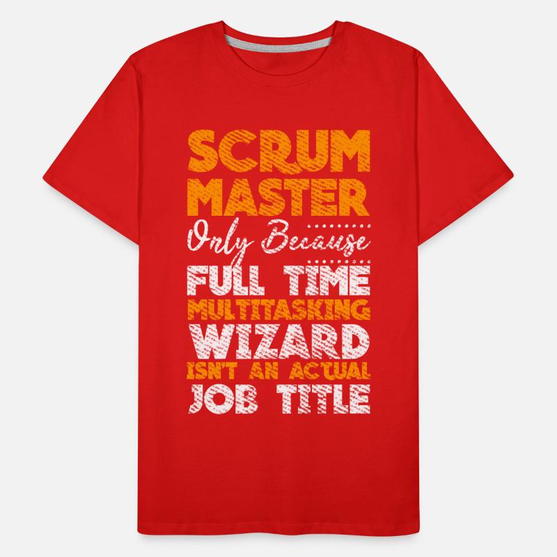 Scrum Master Developer Git Touch Container Docker Men's Premium Organic T-Shirt