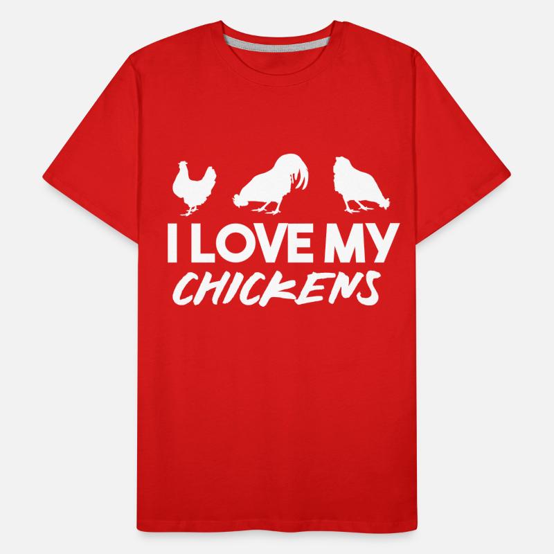 Élevage de poulet Élevage de poulet Élevage de poulet T-shirt bio Premium Homme