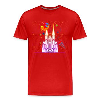 Carnaval de Cologne - T-shirt bio Premium Homme - rouge - Devant - Damien (186cm)