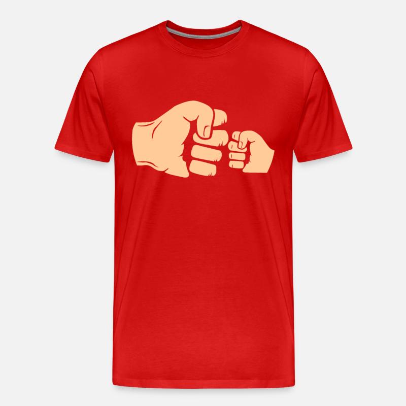 Fist check - Männer Premium Bio T-Shirt - Rot