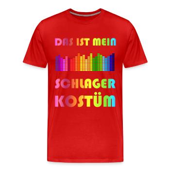 This is my Popular Costume - Men's Premium Organic T-Shirt - red - Front - Damien (186cm)