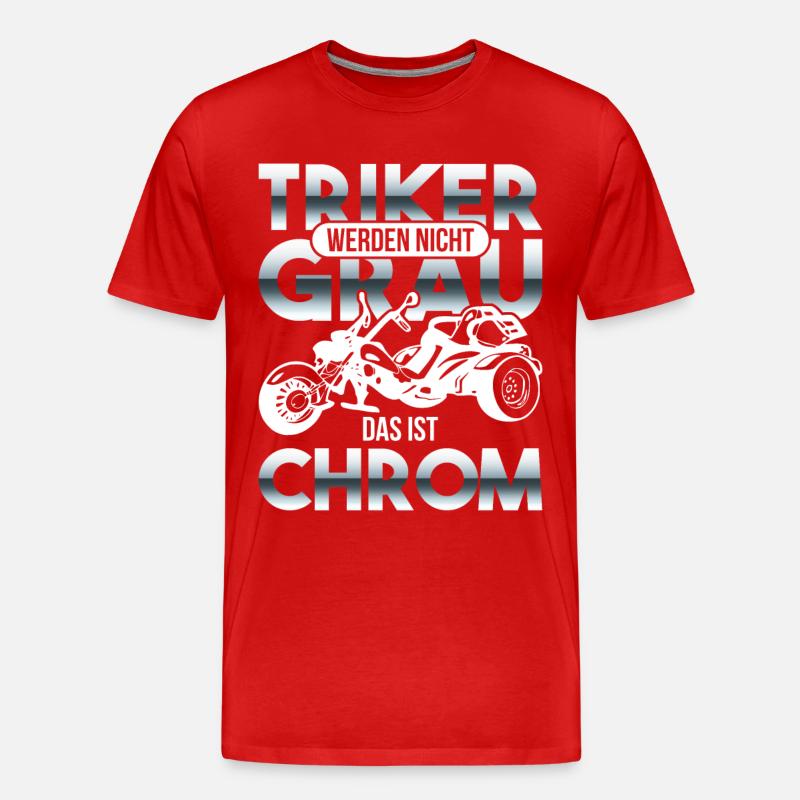 Trike - Männer Premium Bio T-Shirt - Rot
