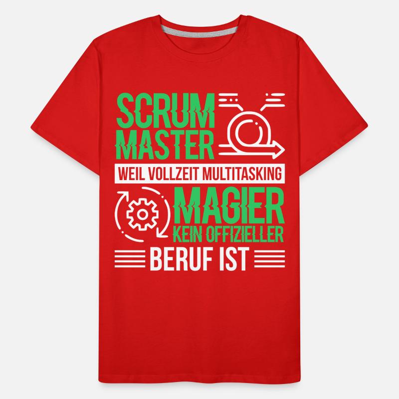 Docker Scrum Master Software Coding Geschenk Männer Premium Bio T-Shirt