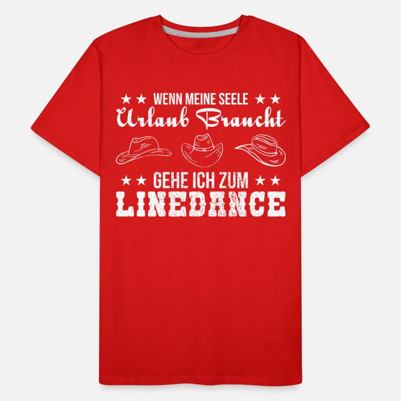 Linedancer Tänzer Linedance Geschenk Männer Premium Bio T-Shirt