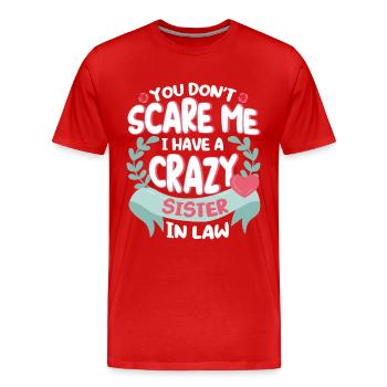 Daughter in law son in law brother in law gift - Men's Premium Organic T-Shirt - red - Front - Damien (186cm)