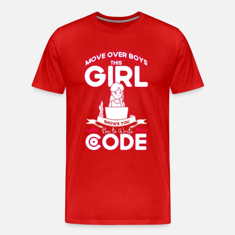 Softwareentwickler Entwickler Nerd Programmierer - Männer Premium Bio T-Shirt - Rot