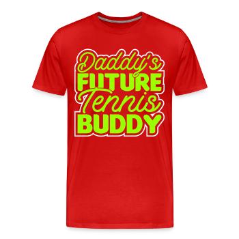 Tennis players Tennisball Tennis - Men's Premium Organic T-Shirt - red - Front - Damien (186cm)