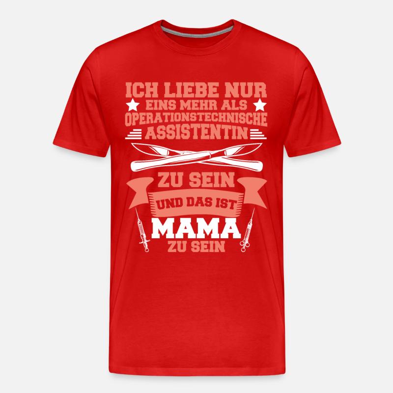Krankenhaus Spruch Geschenk - Männer Premium Bio T-Shirt - Rot