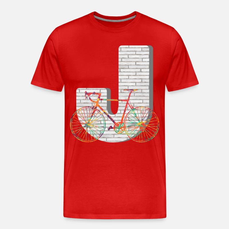 fahrrad e 249 j - Männer Premium Bio T-Shirt - Rot