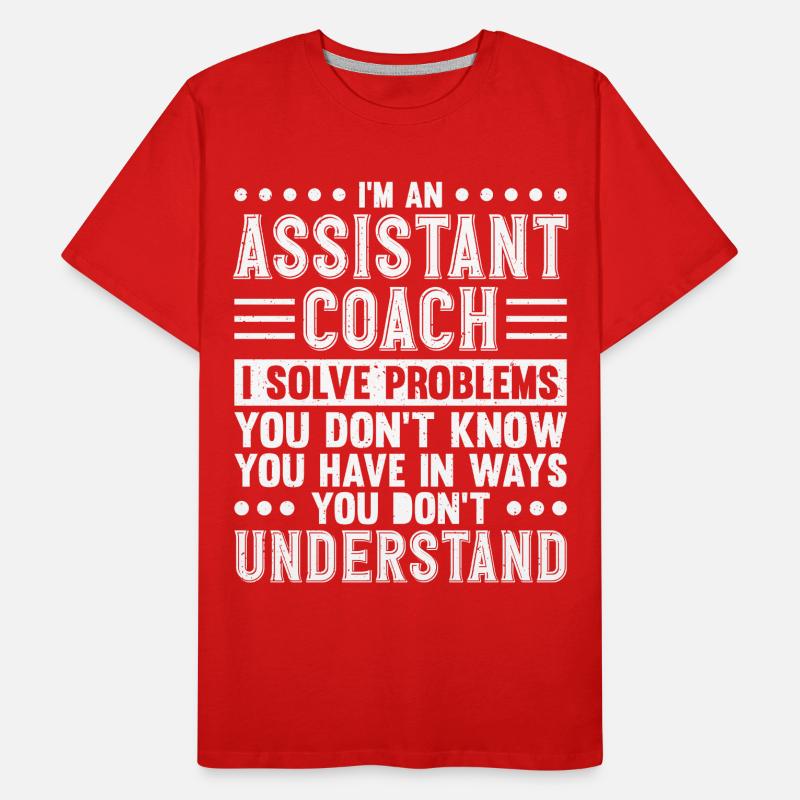 Assistant Coach Assistant Coach Trainer Men's Premium Organic T-Shirt