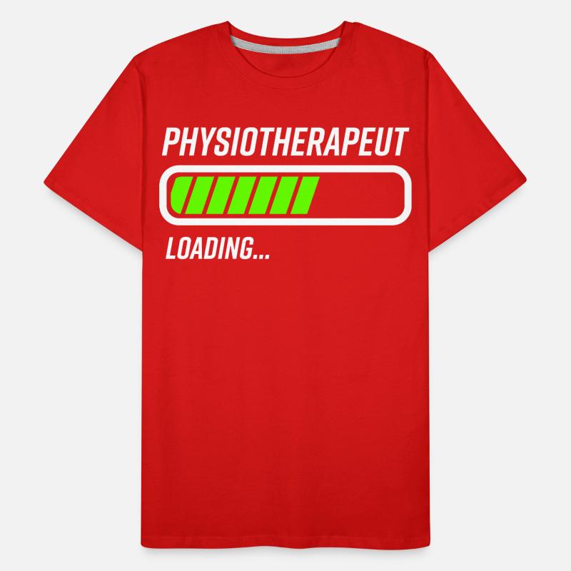 Physiotherapeut Loading Ladebalken Geschenkideen Männer Premium Bio T-Shirt