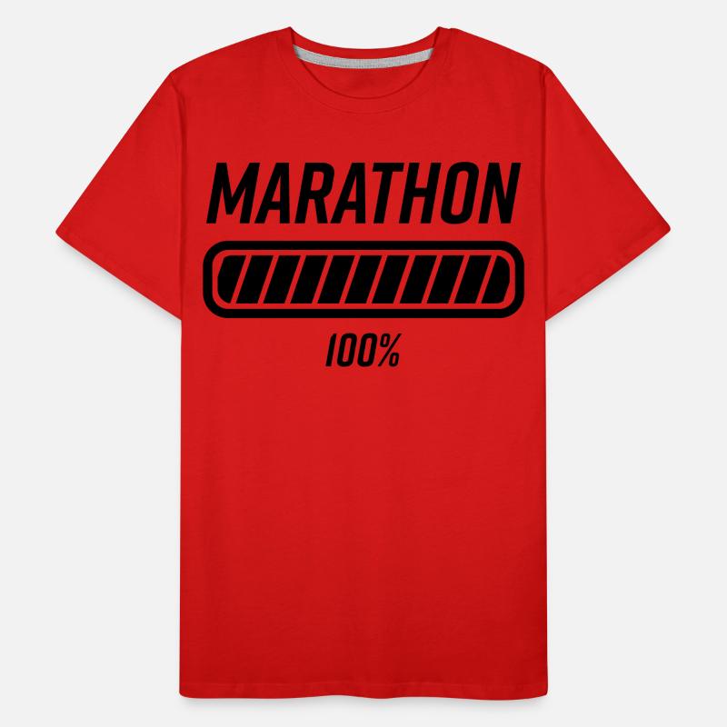 Marathon Marathon Runner Loading Course Men's Premium Organic T-Shirt